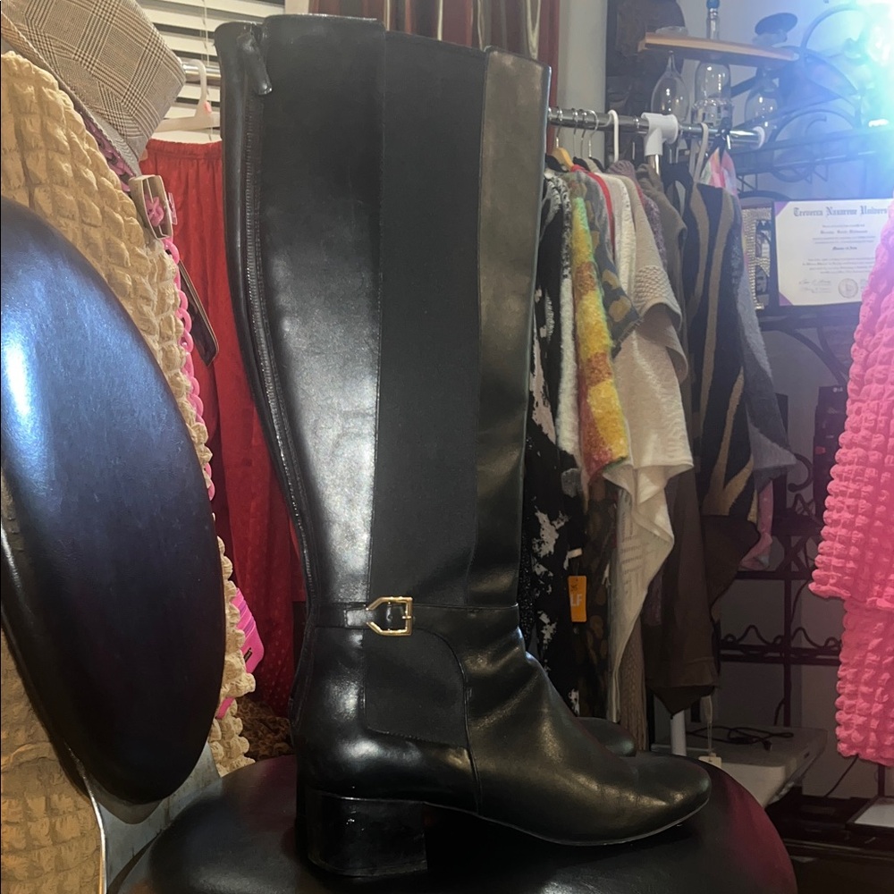 Elegant Black Knee-High Women's Boots